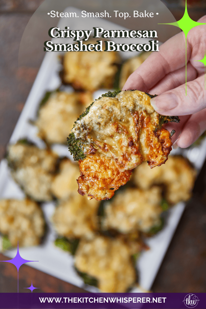 The vegetable recipe that will have everyone asking for seconds! 🥦🧀 These Crispy Parmesan Smashed Broccoli bites are steamed, smashed, and roasted until they form a golden, lacy cheese crust. Only 4 ingredients and 4 steps to the best healthy snack you've ever tasted! #SmashedBroccoli #ParmesanFrico #HealthySnacks #EasySideDish