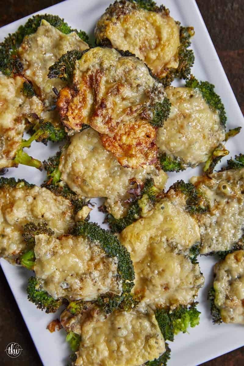 The vegetable recipe that will have everyone asking for seconds! 🥦🧀 These Crispy Parmesan Smashed Broccoli bites are steamed, smashed, and roasted until they form a golden, lacy cheese crust. Only 4 ingredients and 4 steps to the best healthy snack you've ever tasted! #SmashedBroccoli #ParmesanFrico #HealthySnacks #EasySideDish
