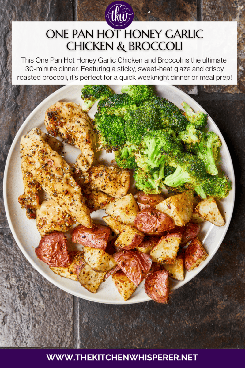 Looking for a 30-minute dinner? 🍯 This Sheet Pan Hot Honey Garlic Chicken and Broccoli is sweet, spicy, and requires only one pan. Perfect for healthy meal prep or a quick family dinner! #SheetPanMeals #HotHoneyChicken #EasyDinner #HealthyRecipes