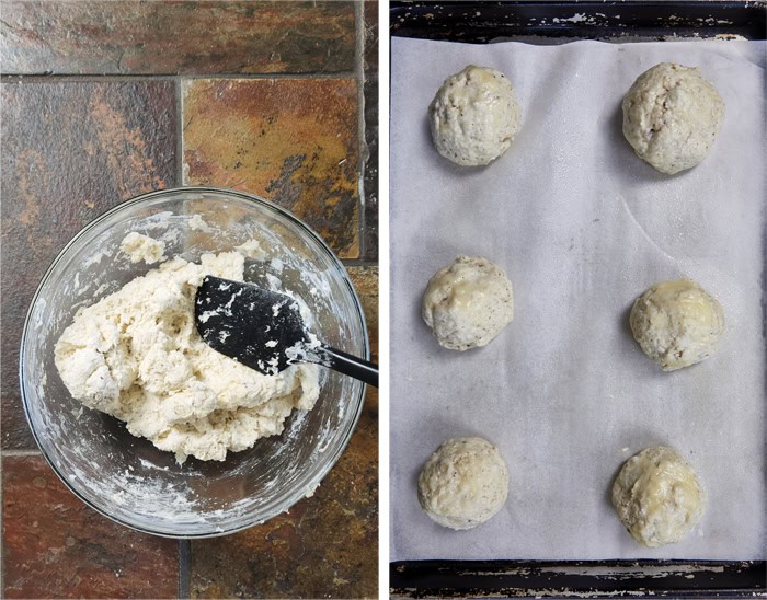 Taking my family's classic buttermilk drop biscuit recipe and give it a sophisticated, savory upgrade with savory ham, melted brie, fig jam, and black pepper. Perfect any time of the day, meal prep, and freeze meals. #ButtermilkBiscuits #BrunchRecipes #SavoryBaking #ComfortFood #stuffedbiscuits #hamandcheesebiscuits