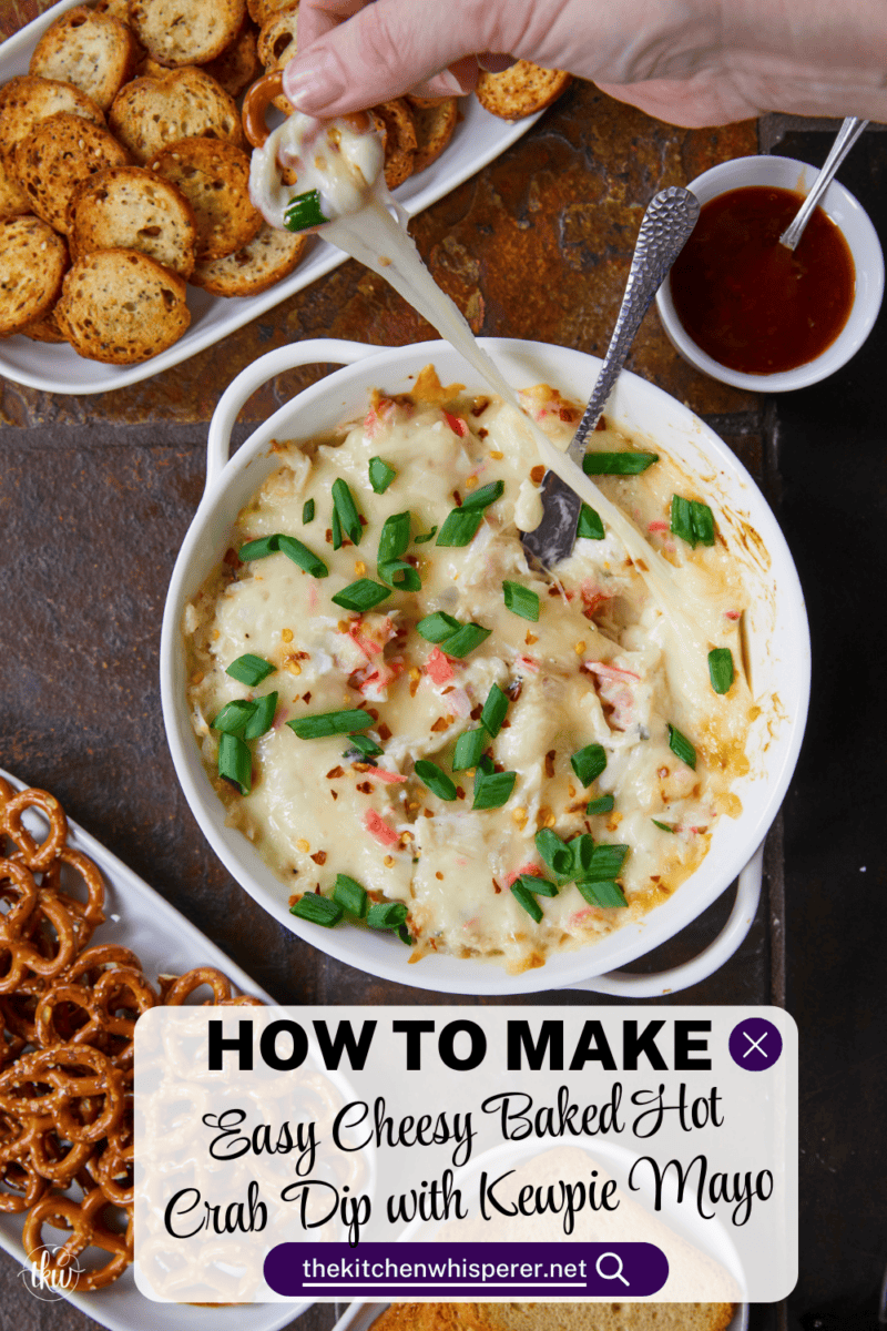 Looking for the ultimate party appetizer? This Easy Cheesy Baked Hot Crab Dip is the bubbly, golden snack your next gathering needs! 🦀✨ Made with rich Kewpie mayo, savory surimi, and a fresh herb blend of chives and green onions, it’s topped with a mountain of melted mozzarella for the perfect cheese pull. It’s an elevated, restaurant-quality dip that’s surprisingly low-effort and budget-friendly. Perfect for game day, parties, or serving with crispy crostini and pretzels! #HotCrabDip #KewpieMayo #EasyAppetizers #GameDayEats #PartyFood #SeafoodDip