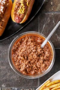 The Only Homemade Chili Dog Sauce You’ll Ever Need (No Beans!)