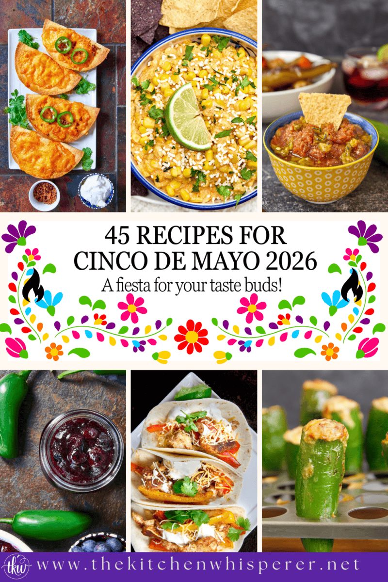 Celebrate Cinco de Mayo 2026 with 45 Mexican-inspired recipes! From street tacos to party treats and margaritas, these delicious dishes are a true fiesta for your taste buds. Find your perfect holiday menu here! #CincoDeMayo #MexicanRecipes #CincoDeMayo2026 #PartyFood #TacoRecipes