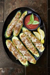 Easy Zucchini Strips with Parmesan Crust
