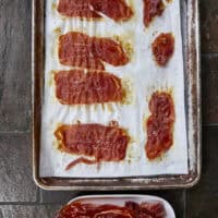 Think of this as the elegant, 10-minute upgrade to bacon bits! Learn how to make crispy prosciutto in the oven, air fryer, or stovetop with just 1 ingredient and zero prep work. It adds the perfect savory crunchification to your favorite salads, pasta, soups, and charcuterie boards! #CrispyProsciutto #CharcuterieBoard #EasyRecipes
