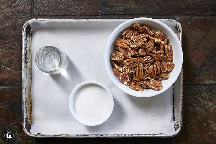 Give your pecans a major glow up! These 3-ingredient stovetop candied pecans take just 10 minutes in a single skillet—no oven required. They are the perfect crunchy, caramelized addition to elevate your salads, holiday snacks, or dessert toppings. Once you try this quick skillet method, you'll never go back to store-bought! #candiedpecans #easyrecipes #stovetoprecipes