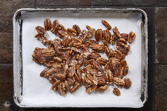 Give your pecans a major glow up! These 3-ingredient stovetop candied pecans take just 10 minutes in a single skillet—no oven required. They are the perfect crunchy, caramelized addition to elevate your salads, holiday snacks, or dessert toppings. Once you try this quick skillet method, you'll never go back to store-bought! #candiedpecans #easyrecipes #stovetoprecipes