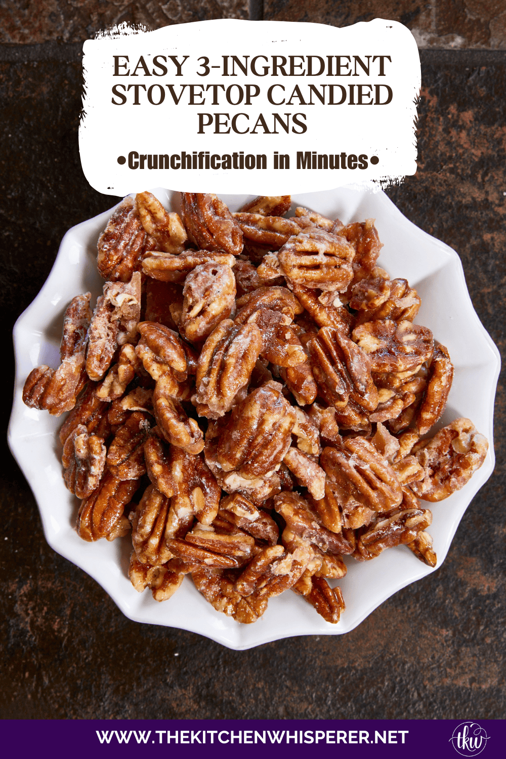 Easy 3-Ingredient Stovetop Candied Pecans (10-Minute Recipe)