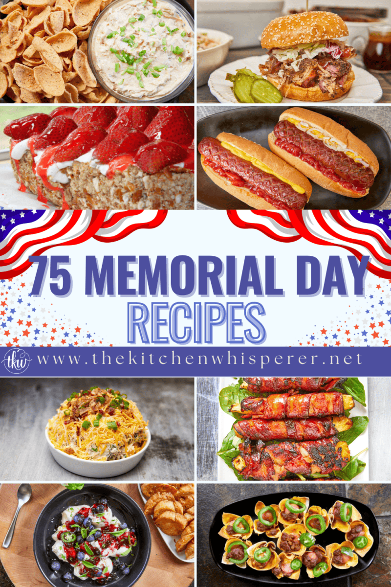 Kick off the 3-day weekend with 75 summer-ready Memorial Day recipes! From pulled pork to poppers, find the best BBQ ideas and sides to celebrate Memorial Day 2026. Click through for the full menu! #MemorialDayRecipes #SummerBBQ #MemorialDay2026