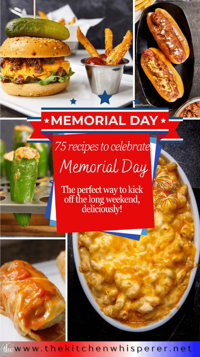 Kick off the 3-day weekend with 75 summer-ready Memorial Day recipes! From pulled pork to poppers, find the best BBQ ideas and sides to celebrate Memorial Day 2026. Click through for the full menu! #MemorialDayRecipes #SummerBBQ #MemorialDay2026