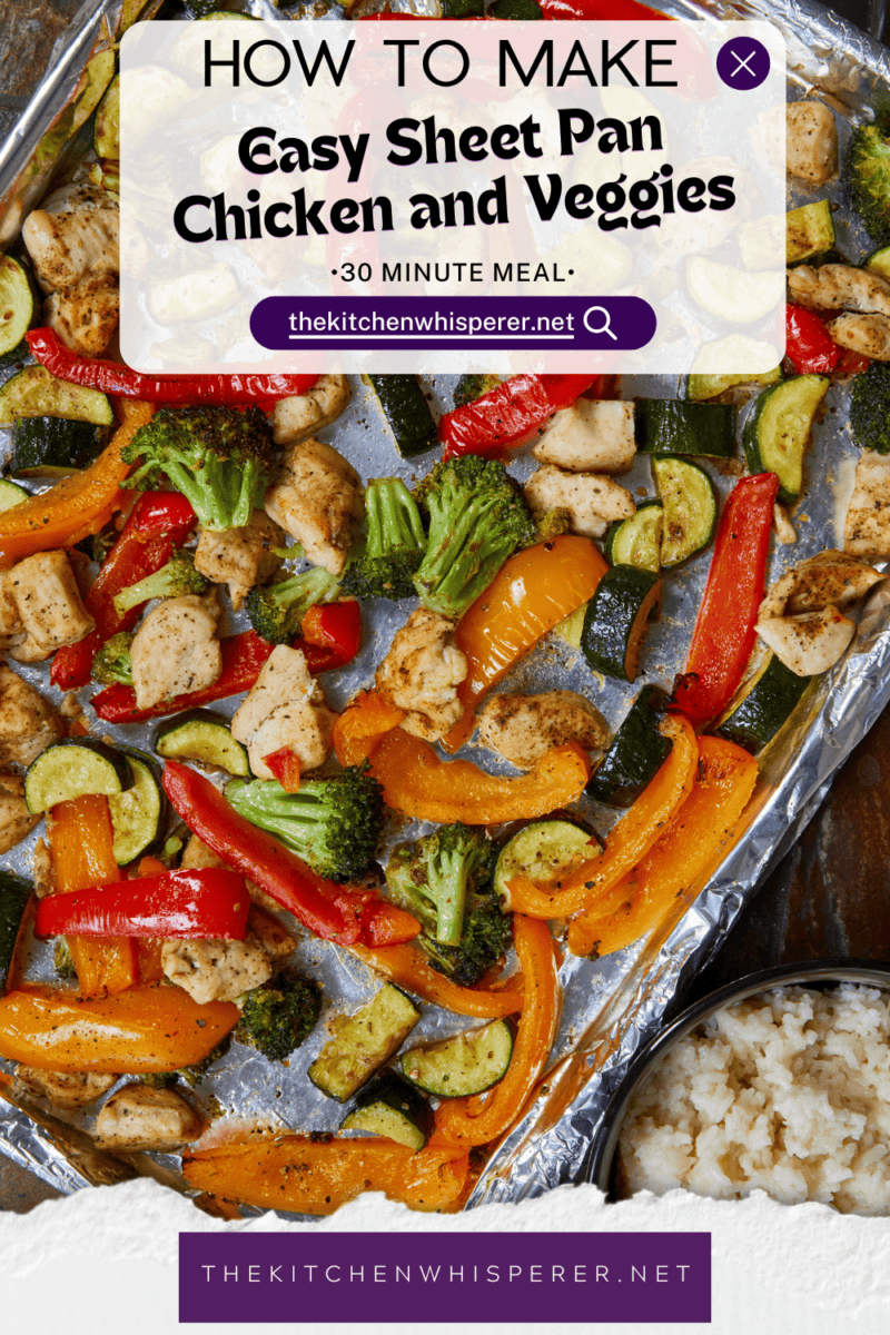 Looking for an easy weeknight dinner with zero cleanup? This 30-Minute Sheet Pan Chicken and Veggies features juicy Italian chicken breast, crisp broccoli, and fresh zucchini. It's healthy, fast, and perfect for meal prep! #sheetpanchicken #easyweeknightdinner #30minutemeals