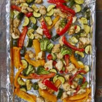 Looking for an easy weeknight dinner with zero cleanup? This 30-Minute Sheet Pan Chicken and Veggies features juicy Italian chicken breast, crisp broccoli, and fresh zucchini. It's healthy, fast, and perfect for meal prep! #sheetpanchicken #easyweeknightdinner #30minutemeals