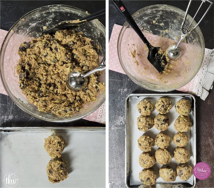 Turn fresh garden zucchini into the ultimate decadent dessert! These thick, chewy oatmeal zucchini chocolate chip cookies pack the perfect balance of hearty oats and gooey dark chocolate pockets, all with deep notes of brown sugar and molasses. Discover the dual-oat secret to keeping these bakery-style cookies perfectly chewy and never cakey. #zucchinicookies #oatmealchocolatechip #cookiesofpinterest
