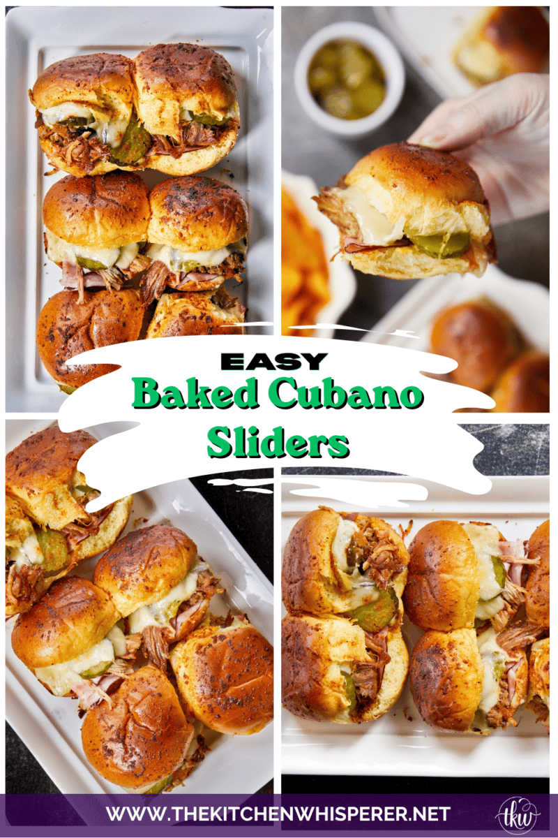 Skip the sandwich press and turn leftover pulled pork into these Easy Baked Cubano Sliders! Layered on sweet brioche rolls with Black Forest ham, dill pickles, Swiss cheese, and brushed with BBQ-spiced butter. Built all in one dish for game day parties, easy weeknight dinners, or casual cookouts.