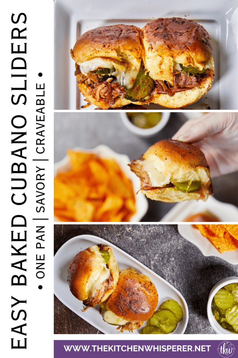 Skip the sandwich press and turn leftover pulled pork into these Easy Baked Cubano Sliders! Layered on sweet brioche rolls with Black Forest ham, dill pickles, Swiss cheese, and brushed with BBQ-spiced butter. Built all in one dish for game day parties, easy weeknight dinners, or casual cookouts.