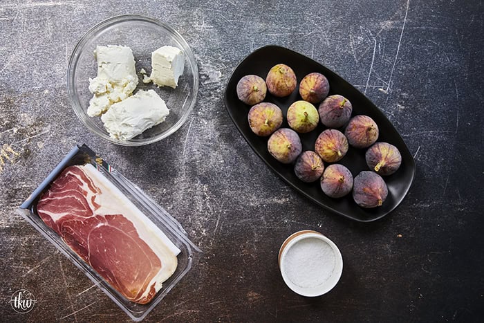 Elegant, easy, and ready in 15 minutes! Fresh figs are stuffed with fluffy whipped goat cheese, wrapped in savory prosciutto, and drizzled with balsamic glaze. Try this simple appetizer today!