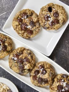 Chewy Oatmeal Zucchini Chocolate Chip Cookies