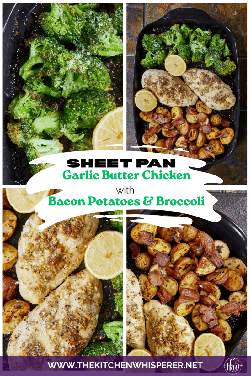 Skip the multi-pan cleanup with this Sheet Pan Garlic Parmesan Chicken! Features juicy garlic-butter chicken, crispy potatoes roasted in savory bacon fat, spicy red-pepper broccoli, and caramelized lemons. Includes oven and air fryer instructions! Built for busy weeknights, this high-protein dinner hits the table in under 45 minutes!