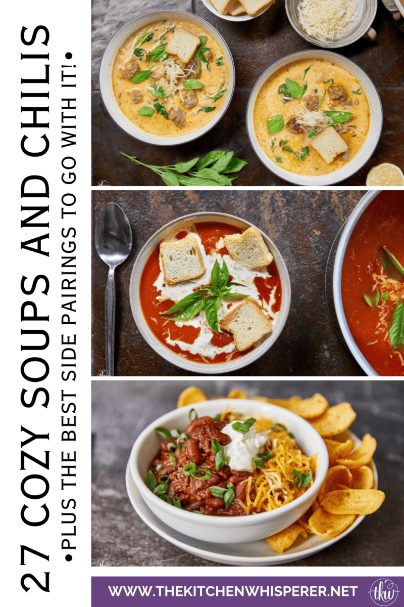 A mouthwatering roundup of 27 cozy, bowl-comforting soups, rich slow-simmered chilis, and dunkable side pairings—from warm cornbread to gooey grilled cheese—made to bring genuine comfort to your table.