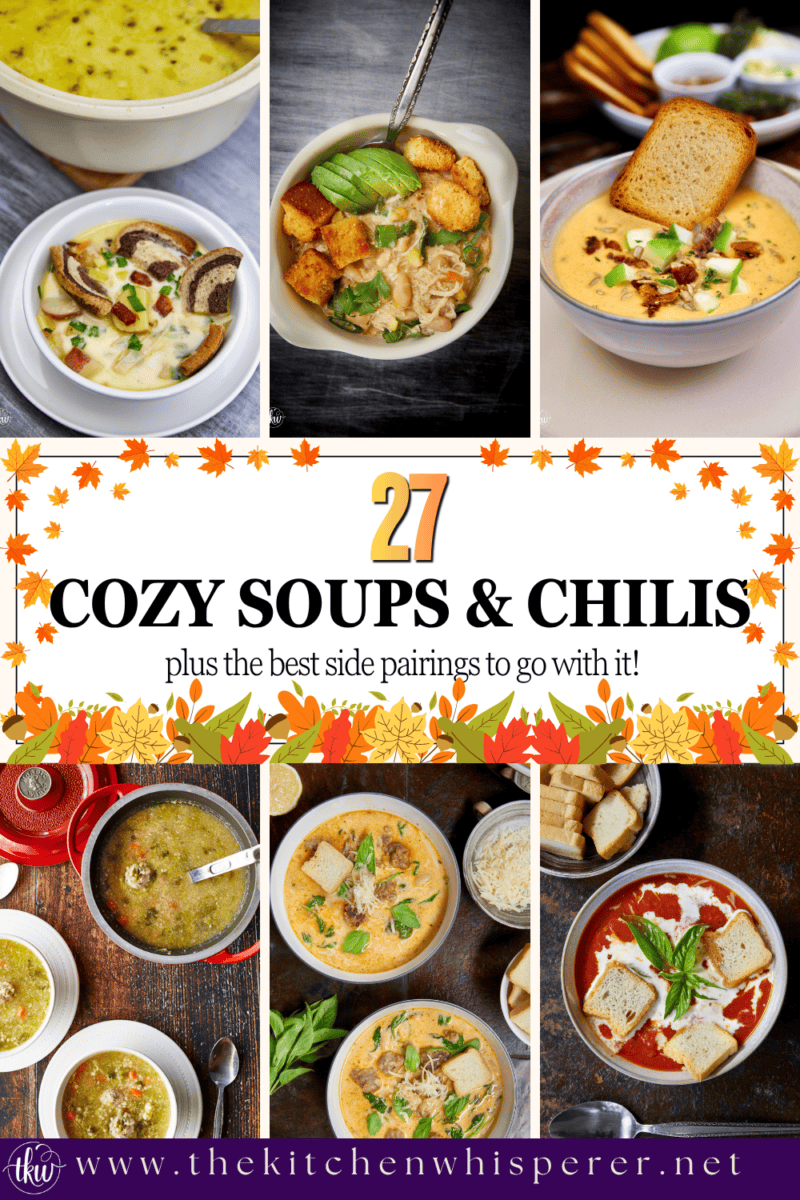 A mouthwatering roundup of 27 cozy, bowl-comforting soups, rich slow-simmered chilis, and dunkable side pairings—from warm cornbread to gooey grilled cheese—made to bring genuine comfort to your table.